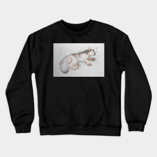 What an Alaskan Malamute Does Best Crewneck Sweatshirt